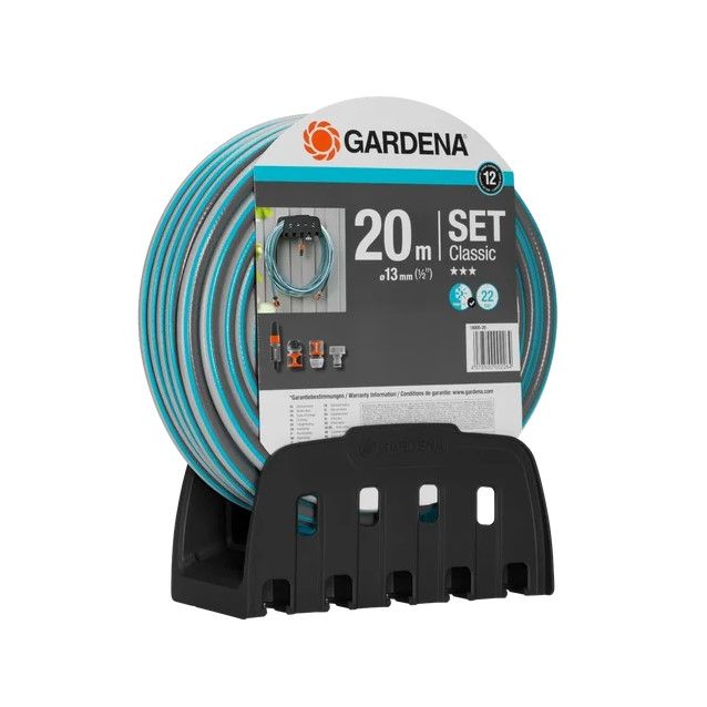 Puutarhaletku Gardena Classic Ø13 mm/20 m seinätelineellä