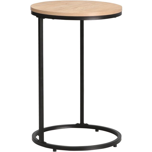Side table HEDVIG D40xH60cm, ash/black