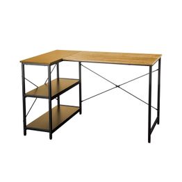 Työpöytä Home4You Hedvig 120x80x76cm, tammi/musta