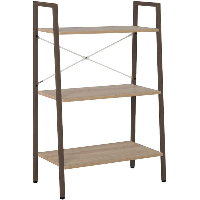 Shelf SANCIA 64x34xH97cm, oak/brown