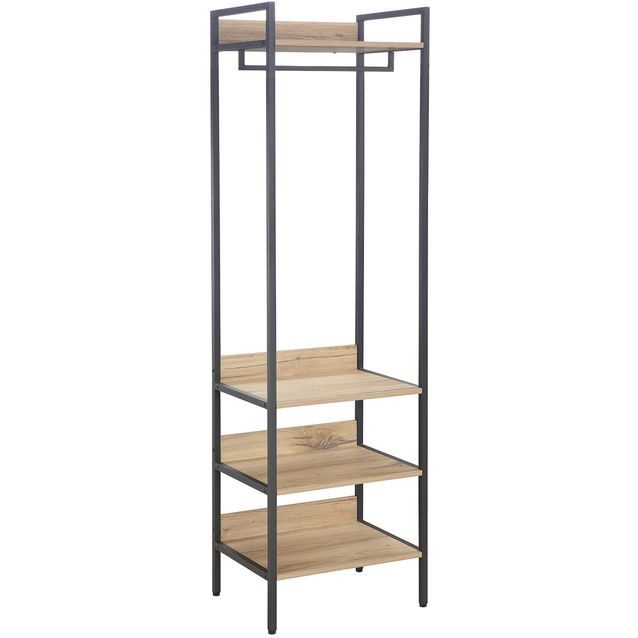 Hallway shelf HANNES 52x40xH180cm, rustic melamine