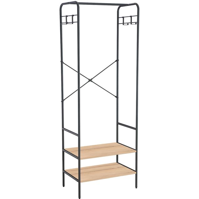 Hallway self HANNES 64x40xH180cm, rustic melamine