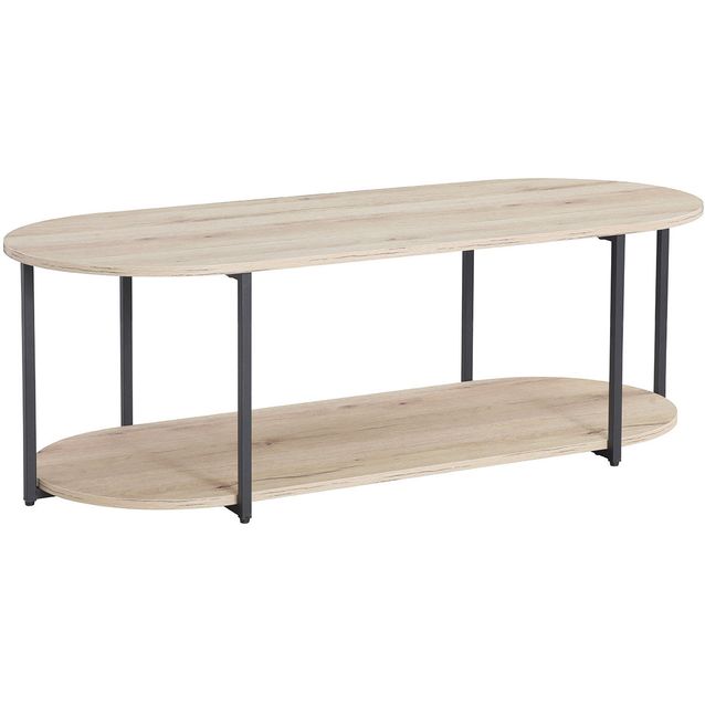 Coffee table HANNES 120x52xH40cm, rustic melamine