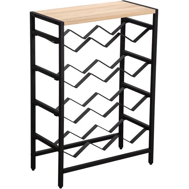 Wine rack HANNES 48x24xH70cm, rustic melamine