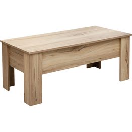 Sohvapöytä Home4You HANNES 100x50xK42 cm, rustiikkinen melamiini, ruskea