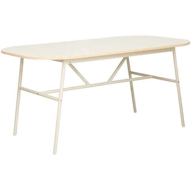 Dining table DESMOND 160x90xH76cm, beige