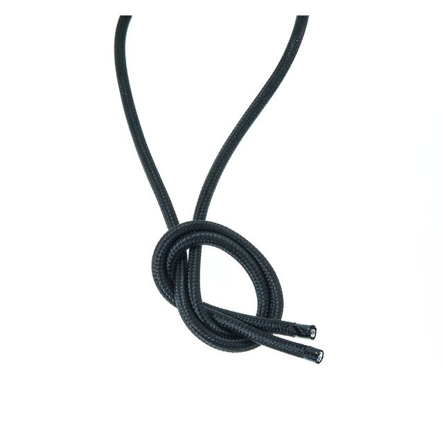 Valaisinjohto AGELUX 420-2X075R, pyöreä tekstiili, 2x0.75mm, eri värejä ja pituuksia