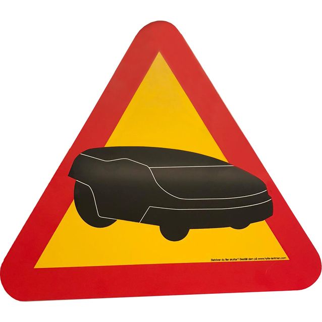 Varoituskyltti Genzo Automower 410 x 365 mm