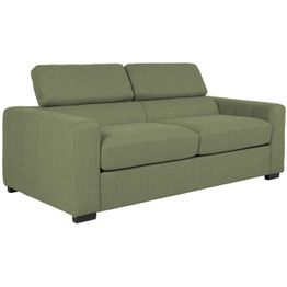 Vuodesohva Home4You KINGSTON 3-istuttava 198x96xK76/94 cm, vaaleanvihreä, harmaa