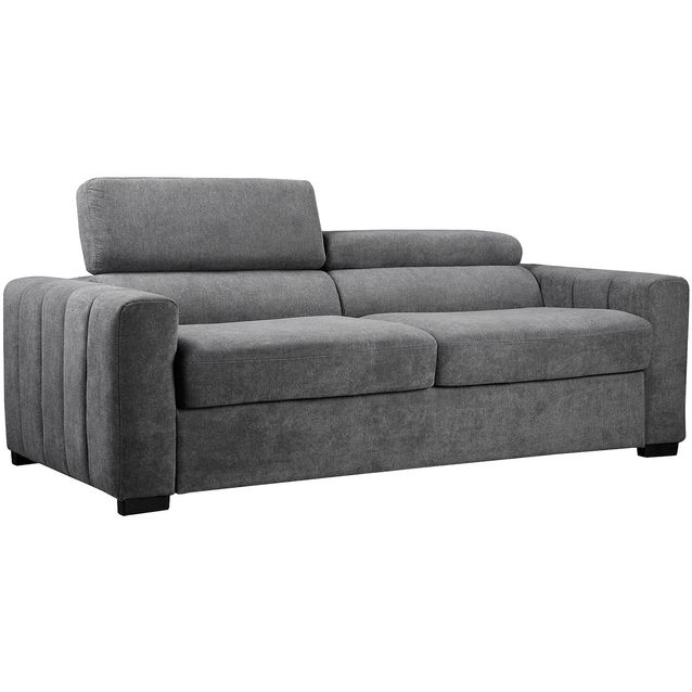 Sofa bed KINGSTON 3-seater 198x96xH76/94cm, dark grey