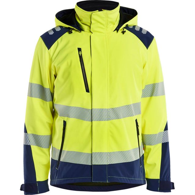 Softshell-takki Blåkläder 4400 Highvis kevyesti topattu