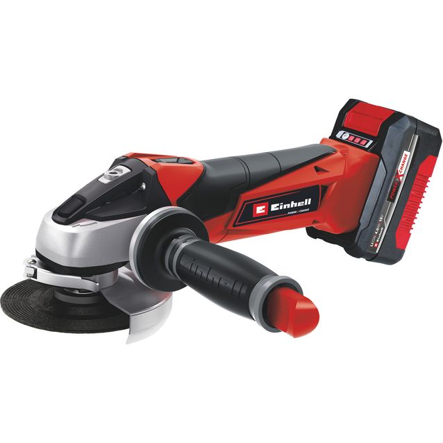 Akkukulmahiomakone Einhell PXC TE-AG 18/115 Li 18V 4,0 Ah akulla