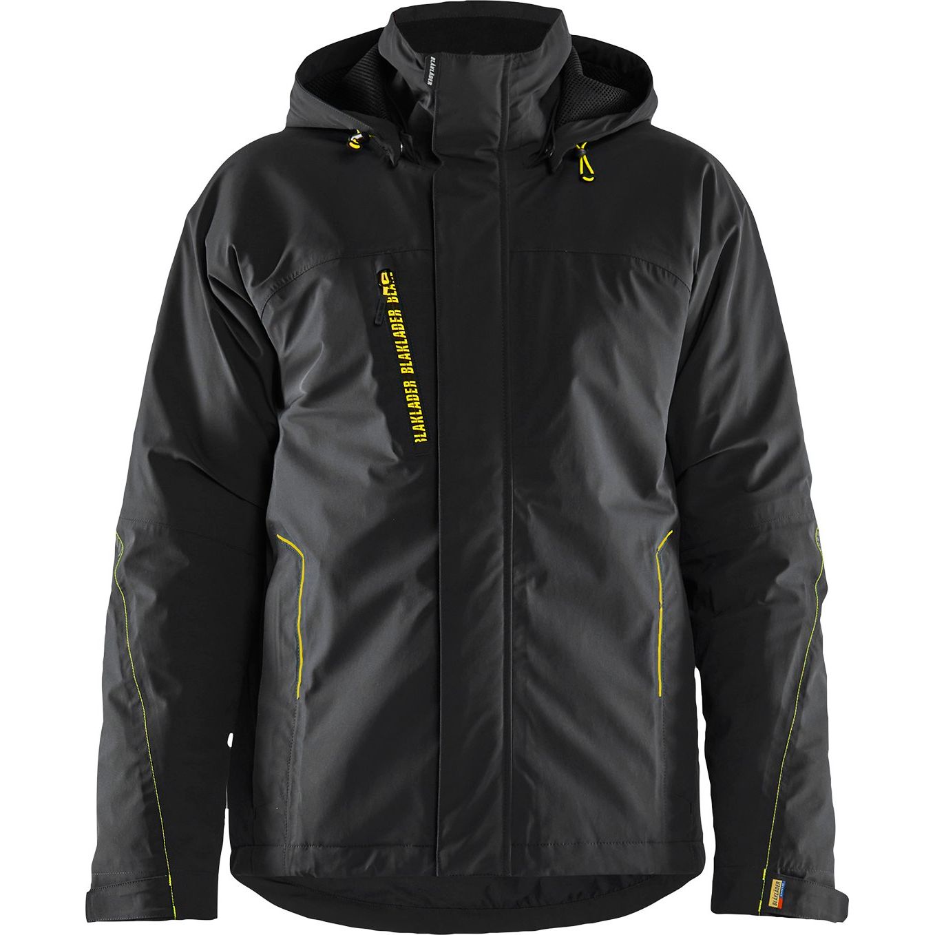 Kevyt talvitakki Blåkläder 4484 stretch musta/huomiokeltainen L