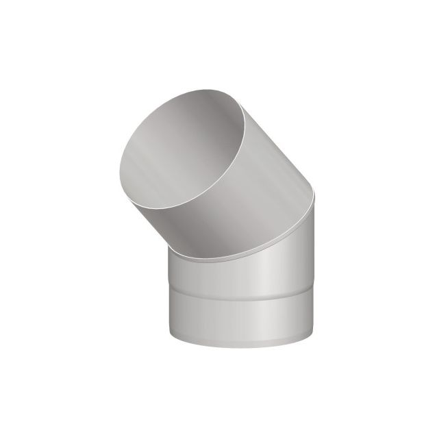 45° kulma Schiedel PrimaSmooth 115mm musta