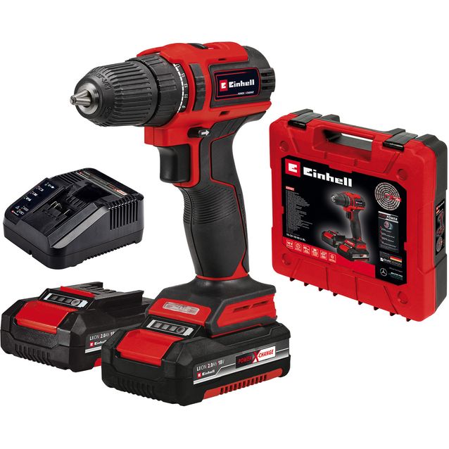 Akkuporakone Einhell PXC TE-CD 18/40 Li BL 18V 2x2,0 Ah akuilla