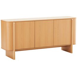 Senkki Home4You MORBEN 160x42xK75 cm, tammikoristeinen melamiini, beige