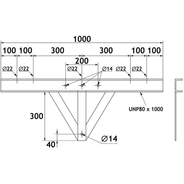 Valonheitinteline puupylväälle TO10P
