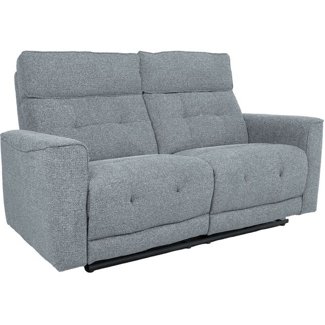 Recliner sofa BOSCO 2-seater with electric mechanism, bluish grey