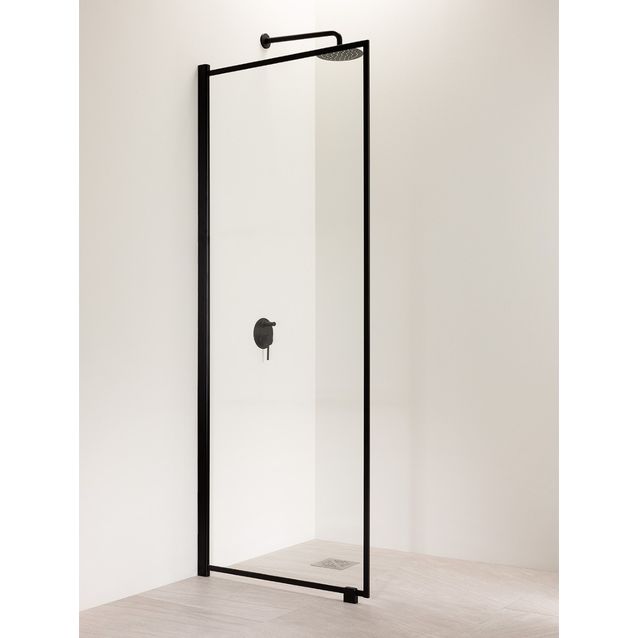 Suihkuseinä Vihtan Ruutu 6 musta kehys eri kokoja