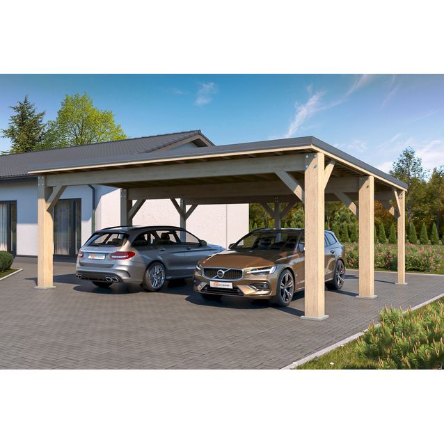 Autokatos Holzbrüder Ralf 42m2, kantavuus 250 kg/m²