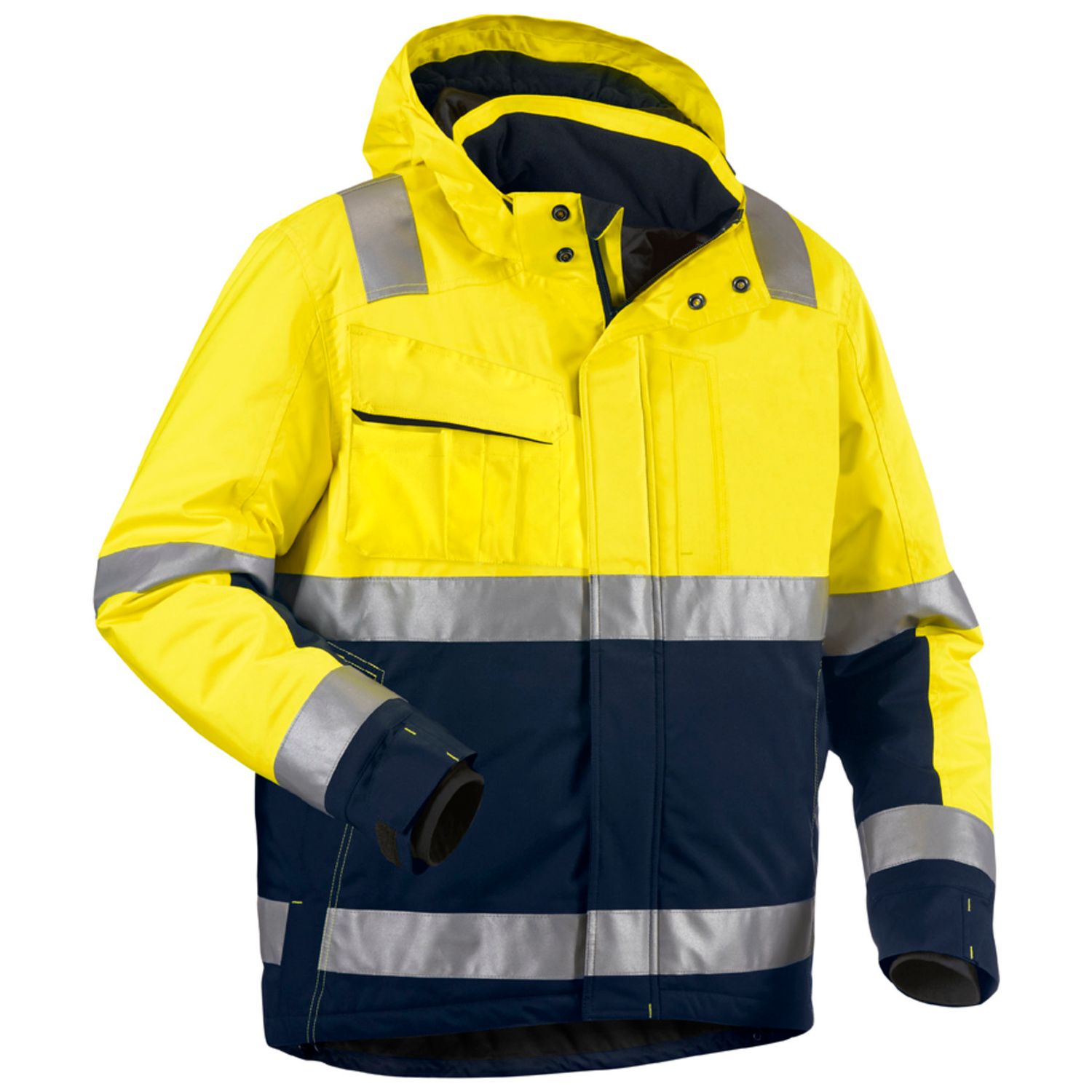 Talvitakki Blåkläder Highvis 4870 keltainen/mariininsininen koko 4XL