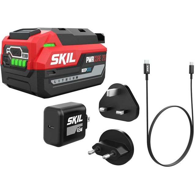 Akku ja laturi Skil 3144 USB-C KeepCool 4,0 Ah + 3141 45W Power Delivery