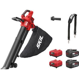 Akkulehtipuhallin/imuri Skil 0350 BA XP Pro 2x20V 2x4,0 Ah akuilla