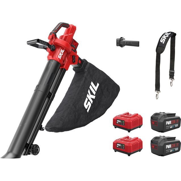 Akkulehtipuhallin/imuri Skil 0350 BA XP Pro 2x20V 2x4,0 Ah akuilla