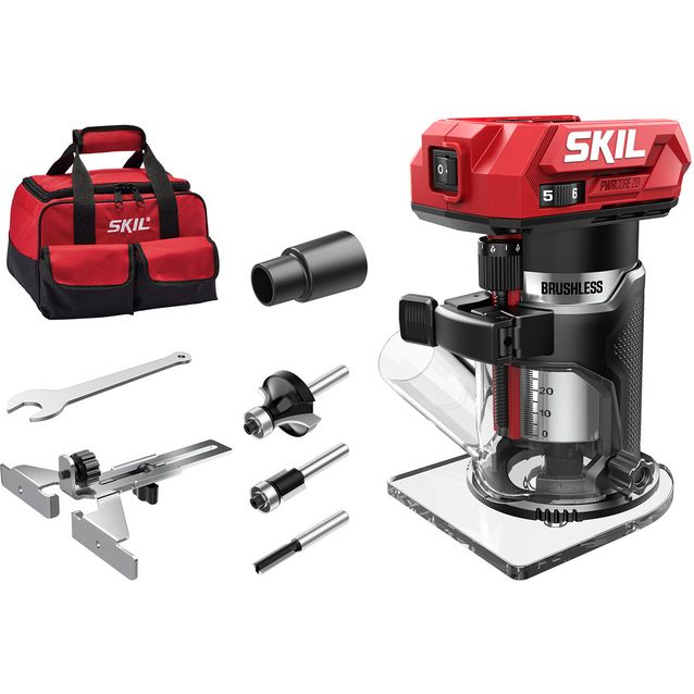 Akkuyläjyrsin Skil 3170 FA XP Pro 20V ilman akkua + laukku
