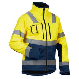 Softshelltakki Blåkläder Highvis 4900 keltainen/mariininsininen