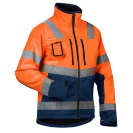 Softshelltakki Blåkläder Highvis 4900 oranssi/mariininsininen