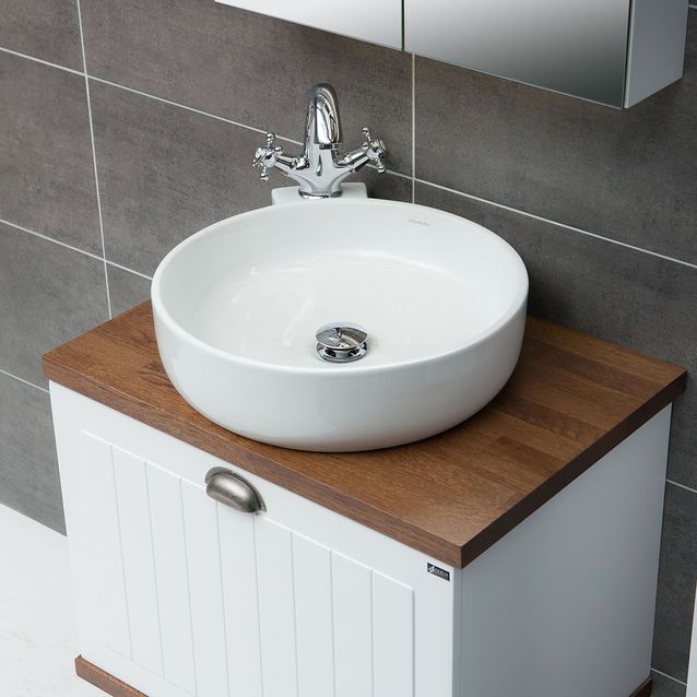 Malja-allas 4AQUA Cristal, 450x520 mm, valkoinen