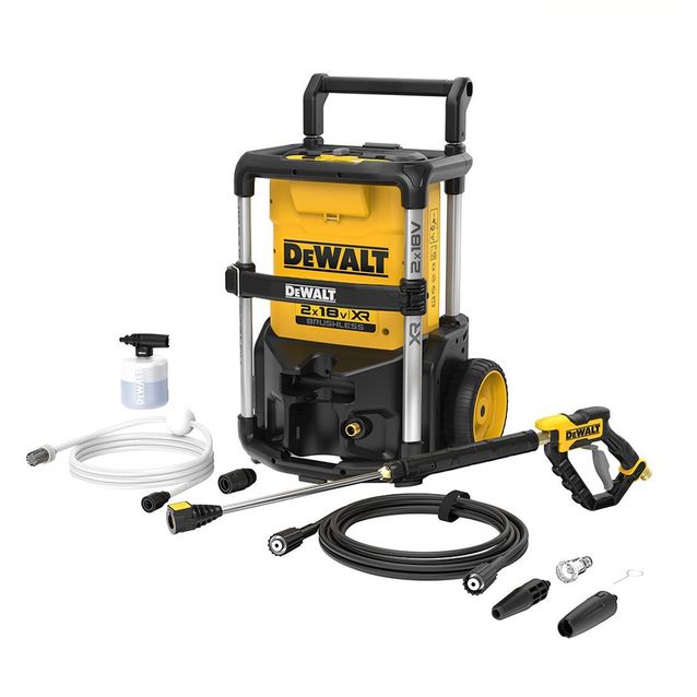 Akkupainepesuri Dewalt XR DCMPW1600N-XJ 110 bar 330 l/h 2x18V ilman akkuja