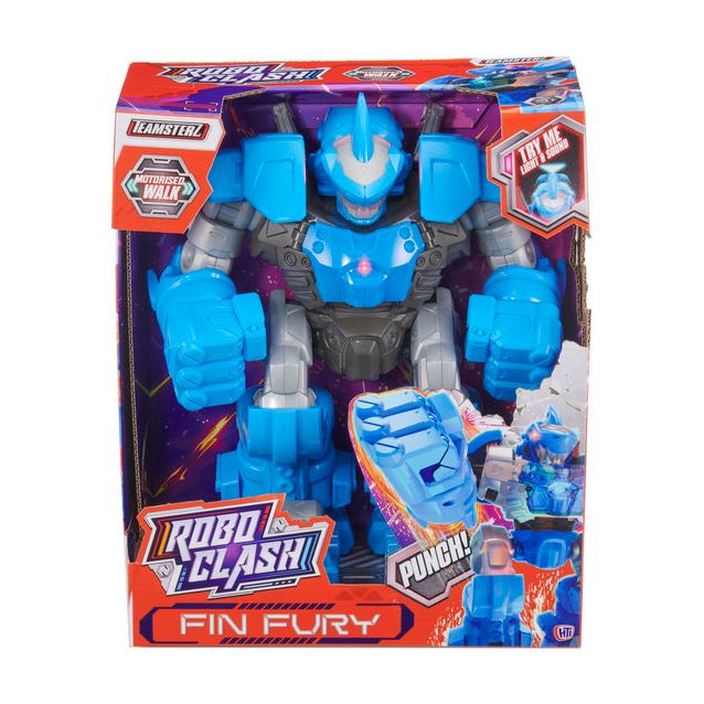 Lelurobotti Teamsterz Robo Clash Fin Fury Shark, 30cm