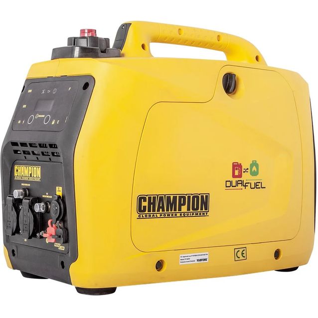Invertteriaggregaatti Champion Dual Fuel The Supersilent 2kW 2x230V 1x12V 2xUSB