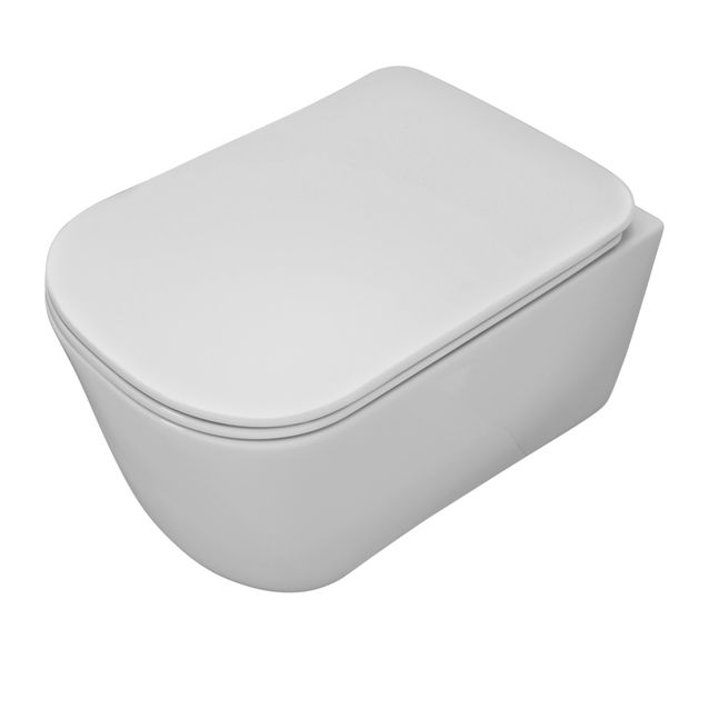 WC-istuin Kerasan Tribeca Rimless 5114, seinämalli, valkoinen