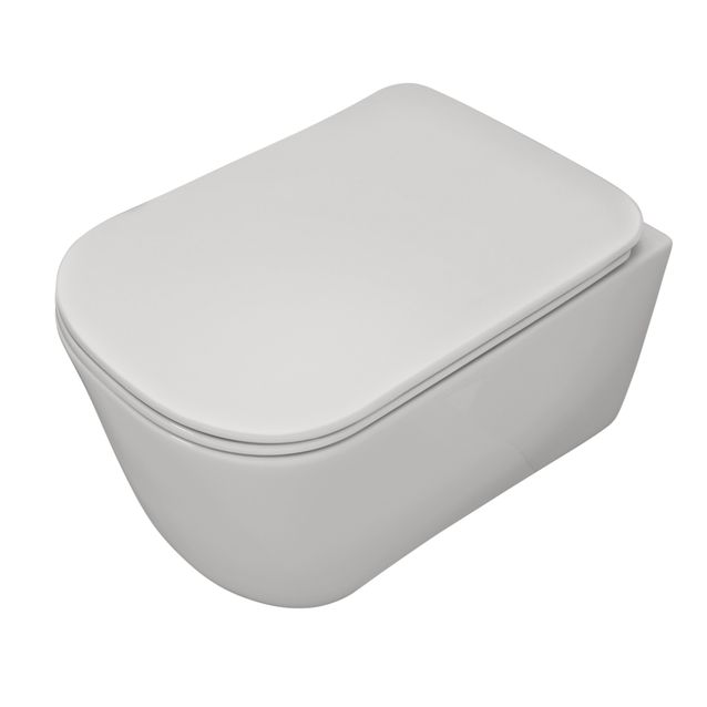 WC-istuin Kerasan Tribeca Rimless 5114 seinämalli mattavalkoinen