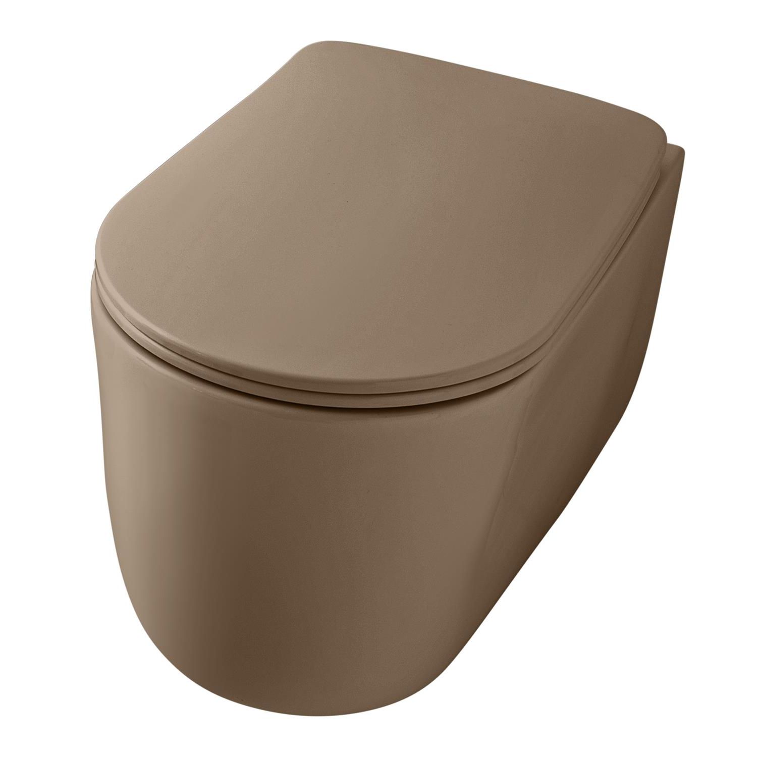 WC-istuin Kerasan Nolita 5314 Rimless seinämalli matta beige