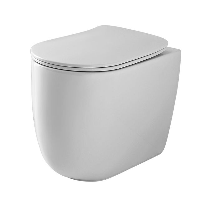 WC-istuin Kerasan Nolita Tech 5318TK lattiamalli valkoinen