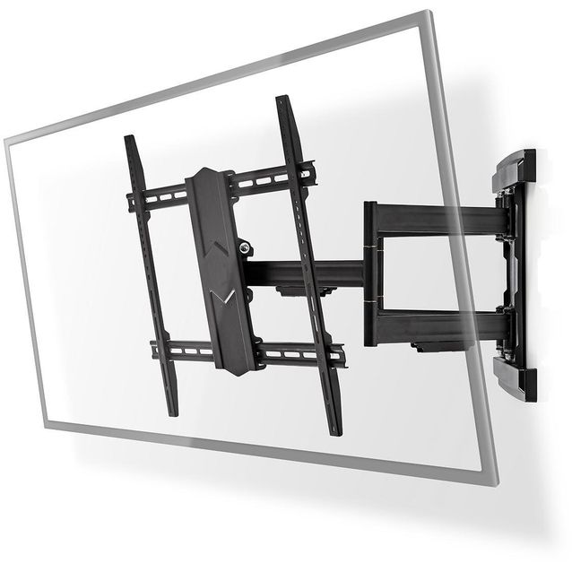 TV-seinäteline Nedis, heavy duty, varrellinen, 43-100 tuuman näytöille, maksimi tuettu näytön paino 70kg