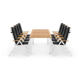 Ruokailuryhmä Las Vegas 8 Las Vegas Lyx tuolia + pehmusteet ruskea