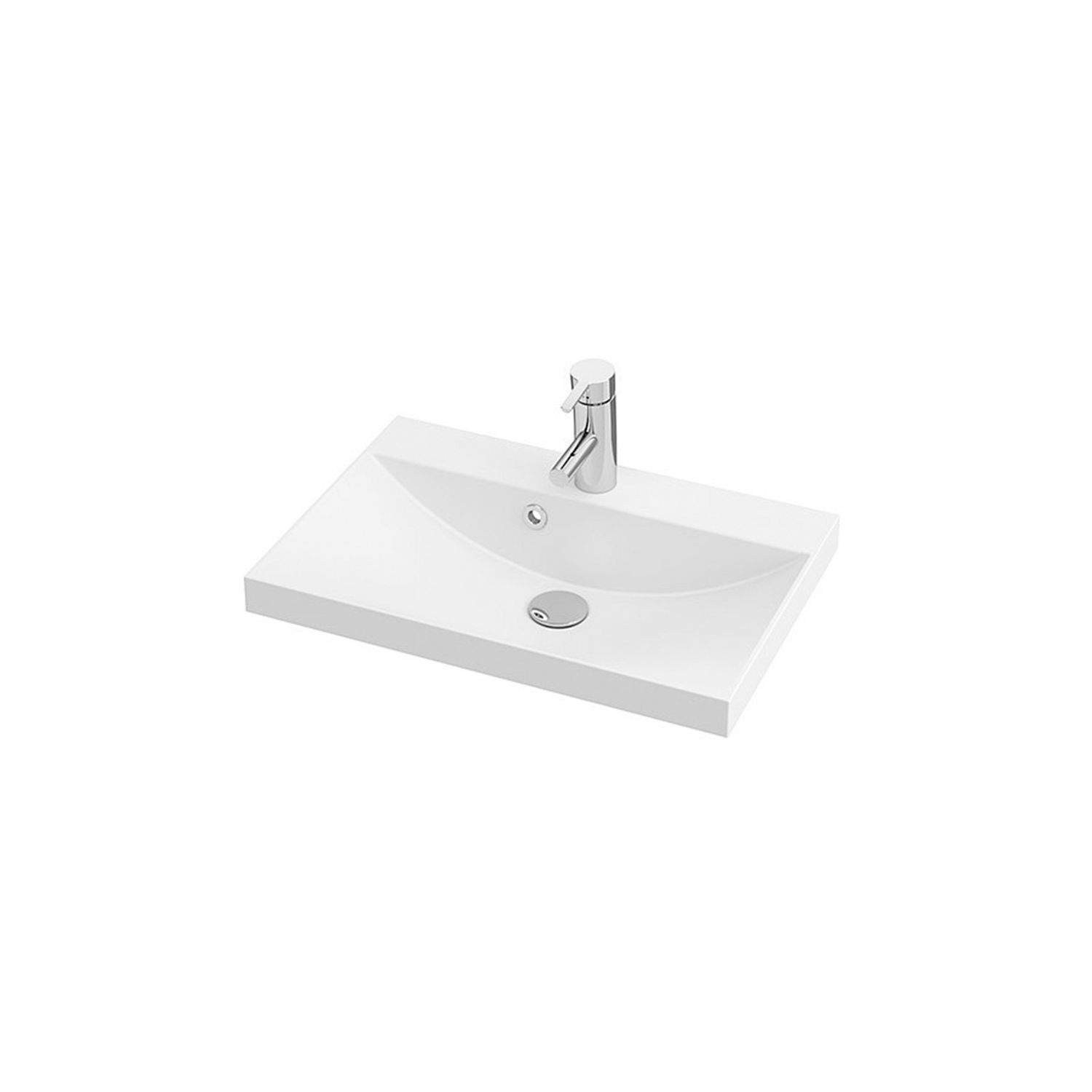 Pesuallas Otsoson Aalto 600C valumarmoriallas mattavalkoinen