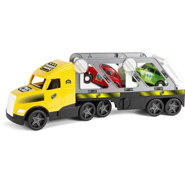 Leluautonkuljetusauto Wader Magic Truck Action, 79cm, 2 autolla