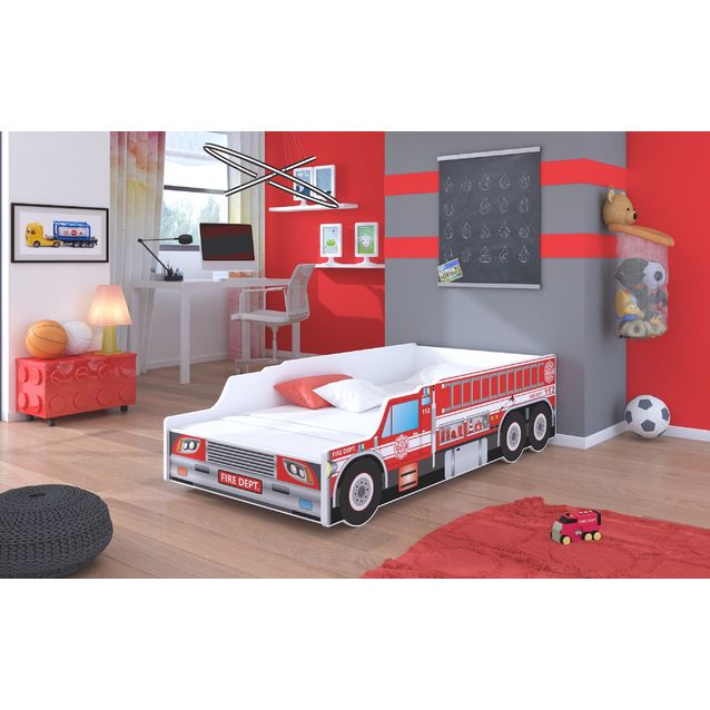 Sänky ADRK FIRE TRUCK 140x70, patjalla