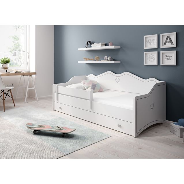 Sänky ADRK EMKA Gray 160x80, patjalla