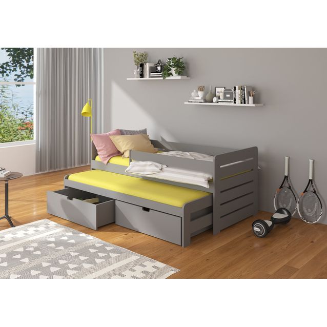 Sänky ADRK TOMI 200x90, turvalaidalla ja patjoilla