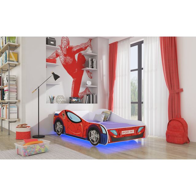 Sänky ADRK SPIDER 160x80, patjalla ja LED-valaistuksella