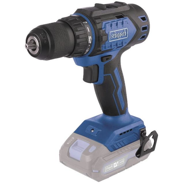 Akkuporakone Scheppach BC-DD60-X, 20V, 60Nm, ilman akkua ja laturia