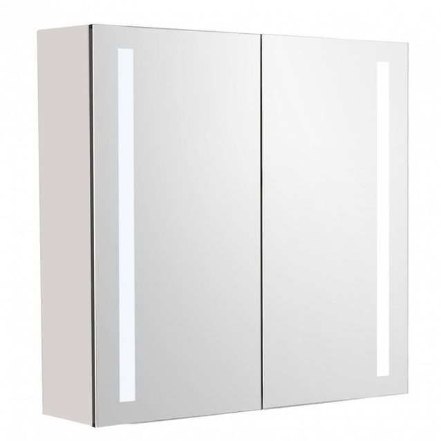 Peilikaappi LED-valolla Tammiholma Empoli, 60x60 cm, 28 W, pistorasioilla, valkoinen