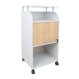 Seisomapulpetti Home4You ERGO 56x47x113,5 cm valkoinen/puu